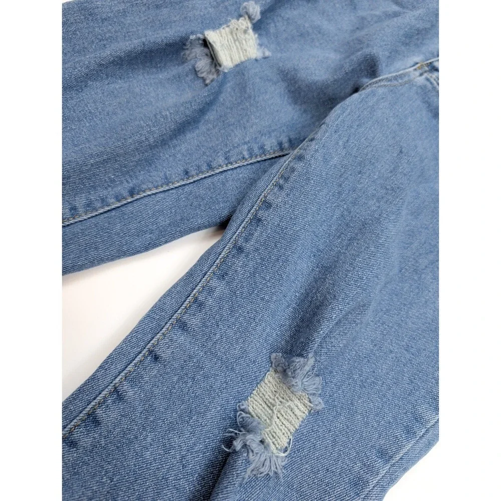 Oak & Poppy Skinny Fit Blue Wash‎ Denim Tapered Leg Jeans Women's Size 2 26x24